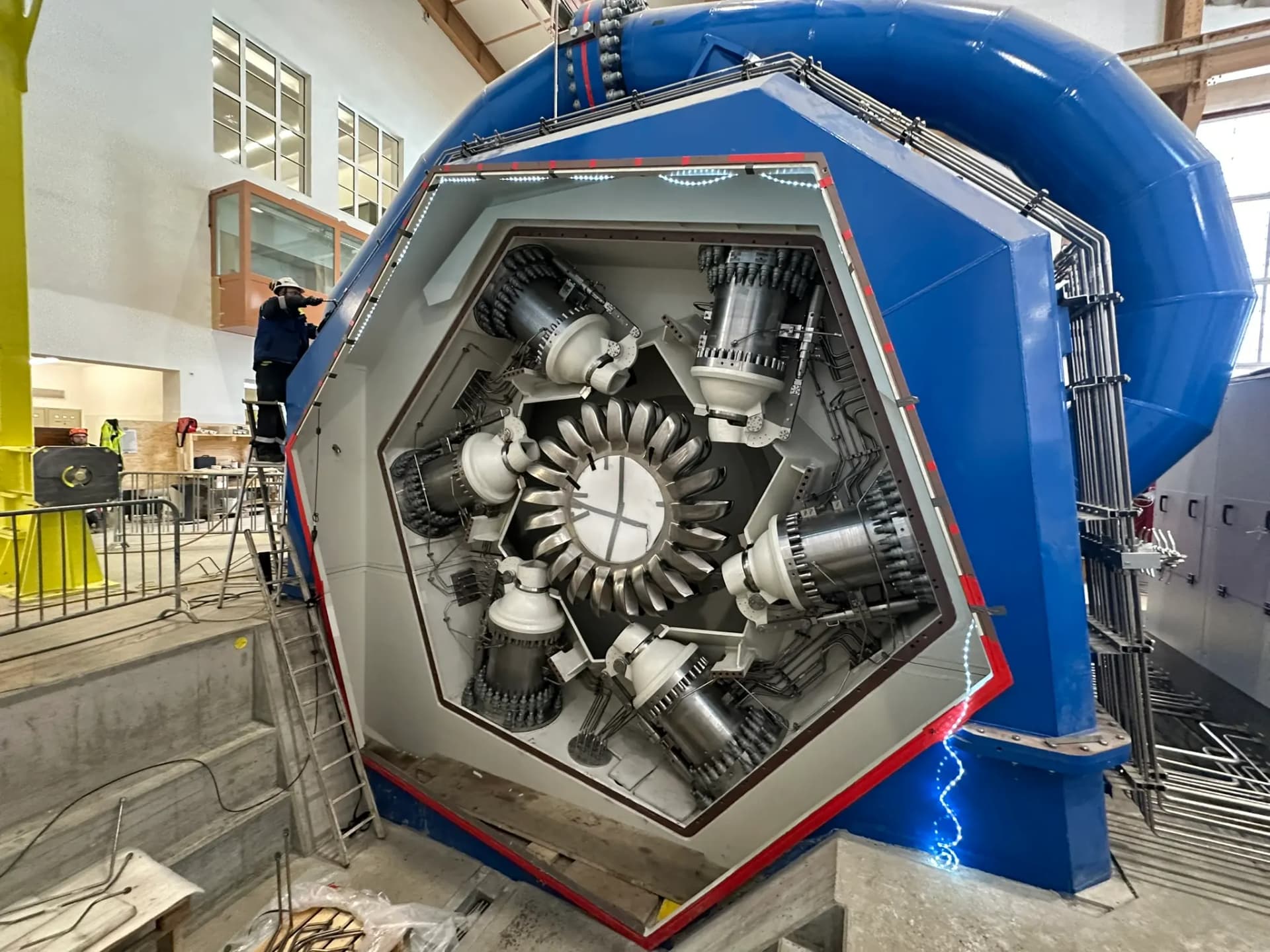 Laufrad einer Turbine im Vermuntwerk, Partenen